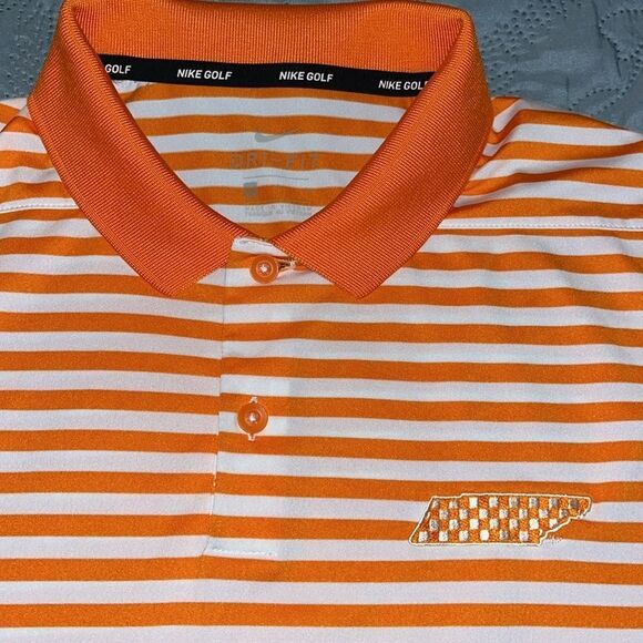 Nike Golf Tennessee Volunteers Vols football Polo shirt checkerboard State of TN - Picture 4 of 8